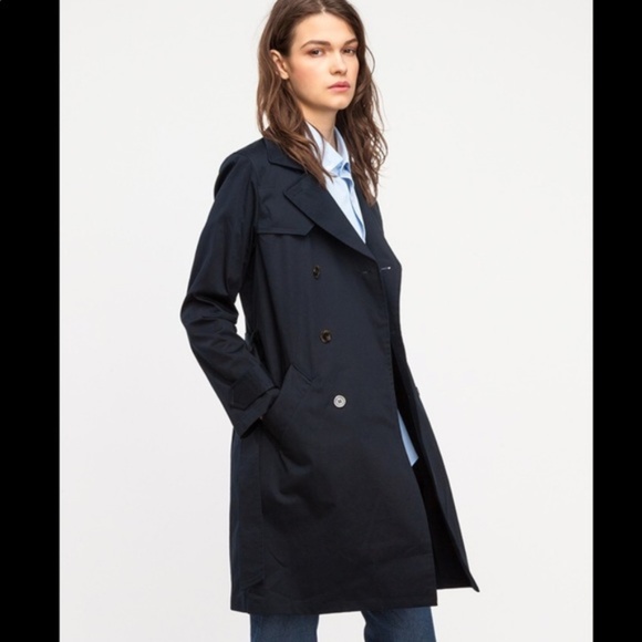A.P.C. Jackets & Blazers - Trench Coat Black  A.P.C Check Inside Women’s 36